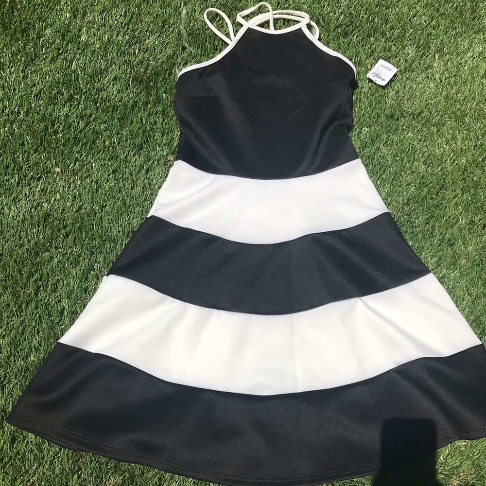 Black and white dress